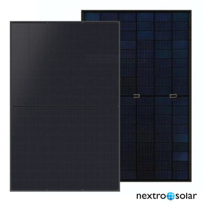 JA Solar JAM54D41-LB n-type Bifacial Glas-Glas FULL BLACK 